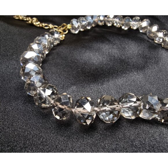 Heidi Daus Statement Necklace With Clear Crystal Accents & Gold-Tone Finish Adju - Picture 6 of 7
